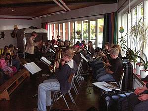 Dies ist die Bläserklasse 7 der Realschule Wedemark.