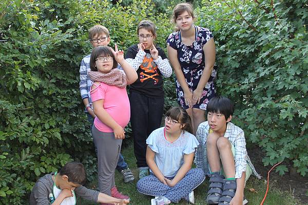 Dies ist die Klasse von Frau Mertens.